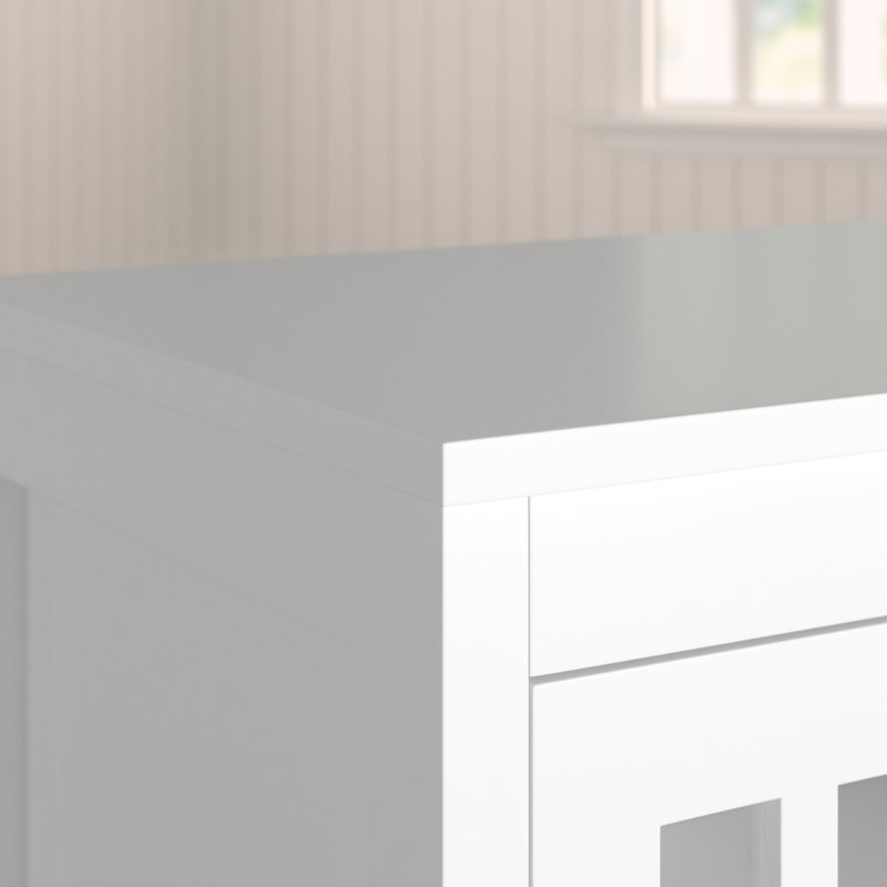 Azlaan Accent Cabinet, White