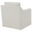 Fauteuil d'appoint pivotant beige Merced
