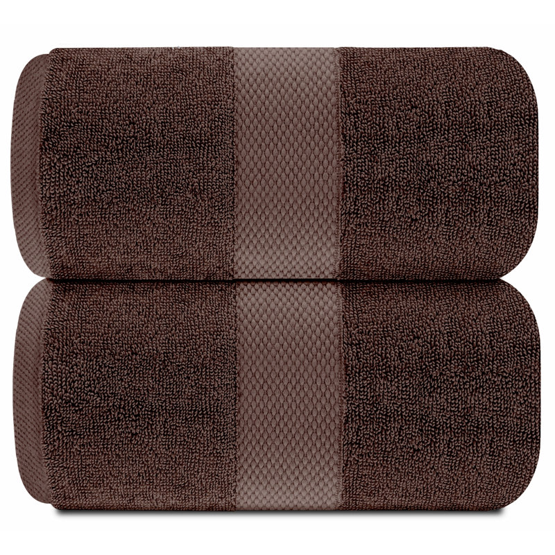 Drap de bain 100% coton Aldemar, Brun