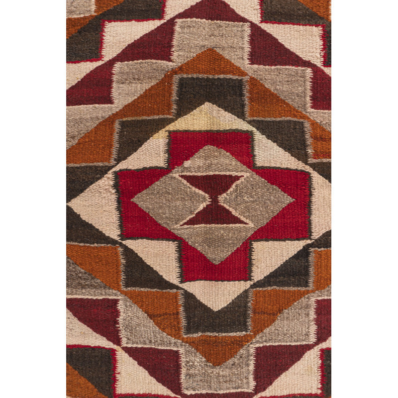 Tapis rétro Navajo vers 1950 4 pi 6 po x 8 pi