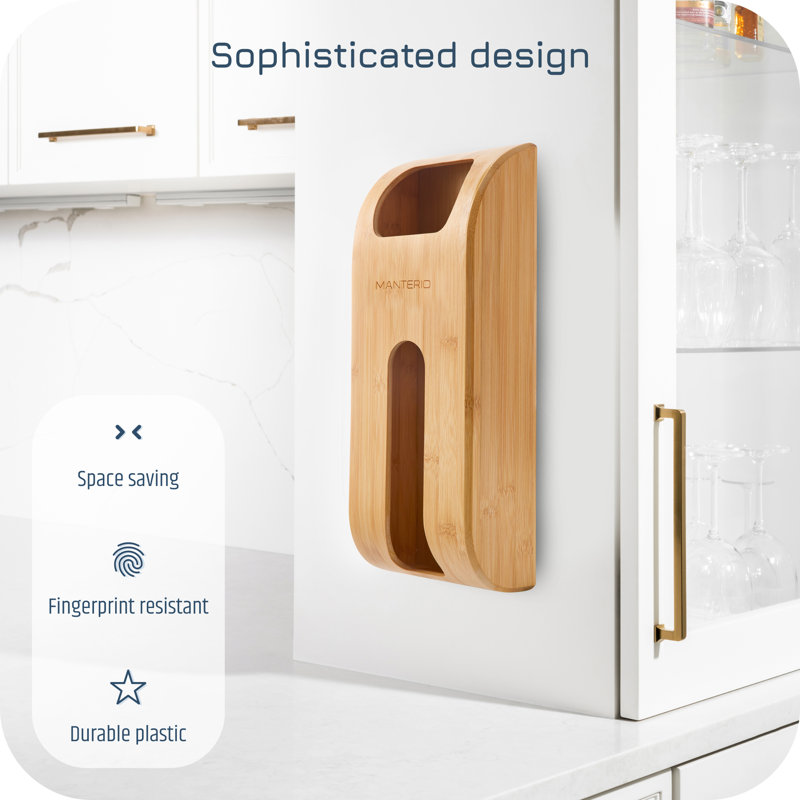 Organisateur de sacs mural - durable, résistant aux taches et aux empreintes digitales, Beige