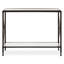 Latavion 101cm Glass Top Console Table