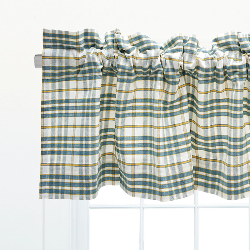 Simmons Plaid Cotton Valance Window Treatment