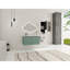 Meuble-lavabo de salle de bain 36 po avec résine et tiroir latéral, blanc