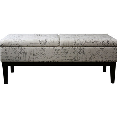 19.5" High Storage Bench With Dual Lift And Construction, 20.5" W Comfortable Upholstery Large Space, H