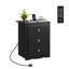 46.5cm W Manufactured Wood Bedside Table-53387168