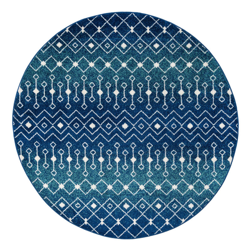 Somerville Geometric Indoor Rug, Round 7'10"