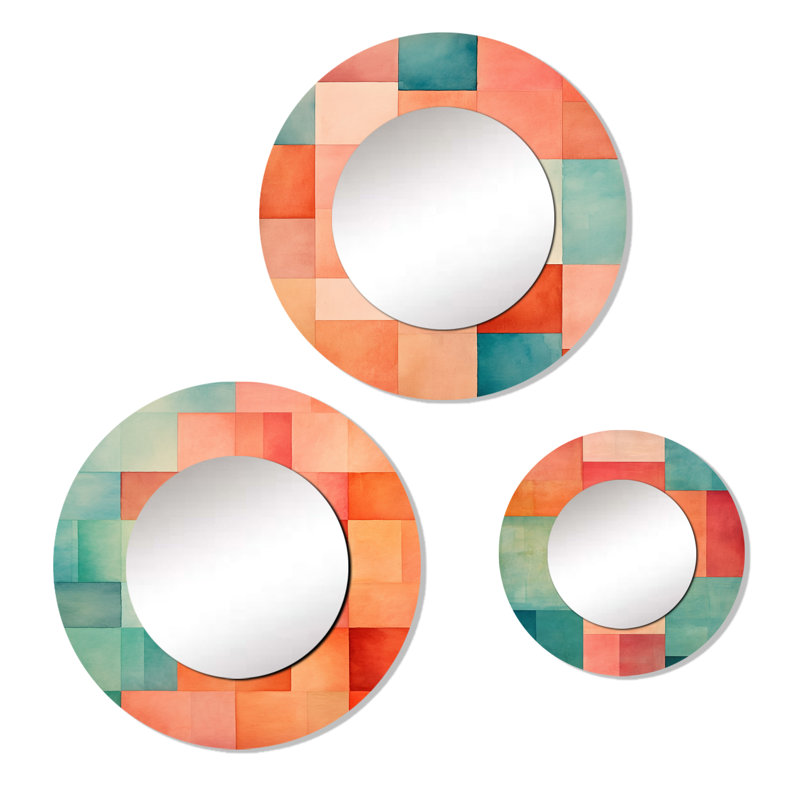 Ensemble de 3 miroirs 3 pièces