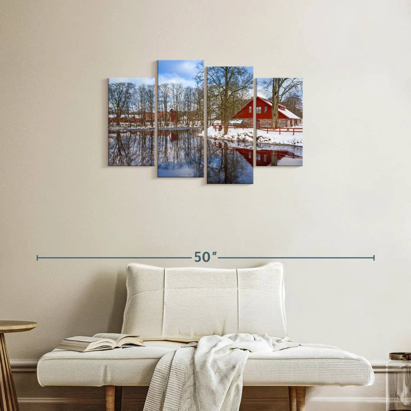 Lilie Winter Lake House, H 22 po x l 36 po