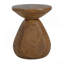 Table d'appoint en bois pour patio Patti MGO, finition grain de bois, ensemble de 1