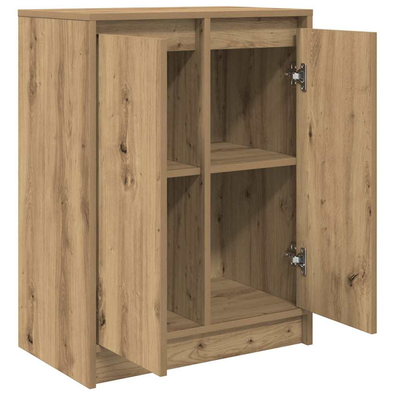 Sideboard 57X34x76 Cm Engineered Wood, Artisan Oak