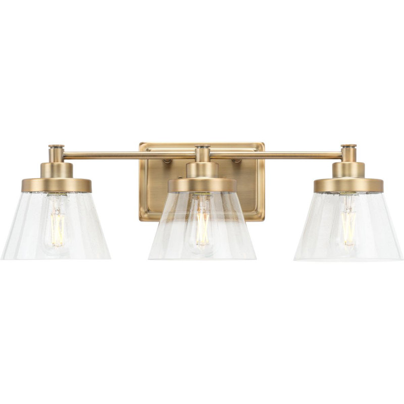Rawtenstall 3 - Light Dimmable Vanity Light, Vintage Brass