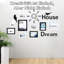 White/Black PVC Does Not Applly Picture Frame - Set of 9
