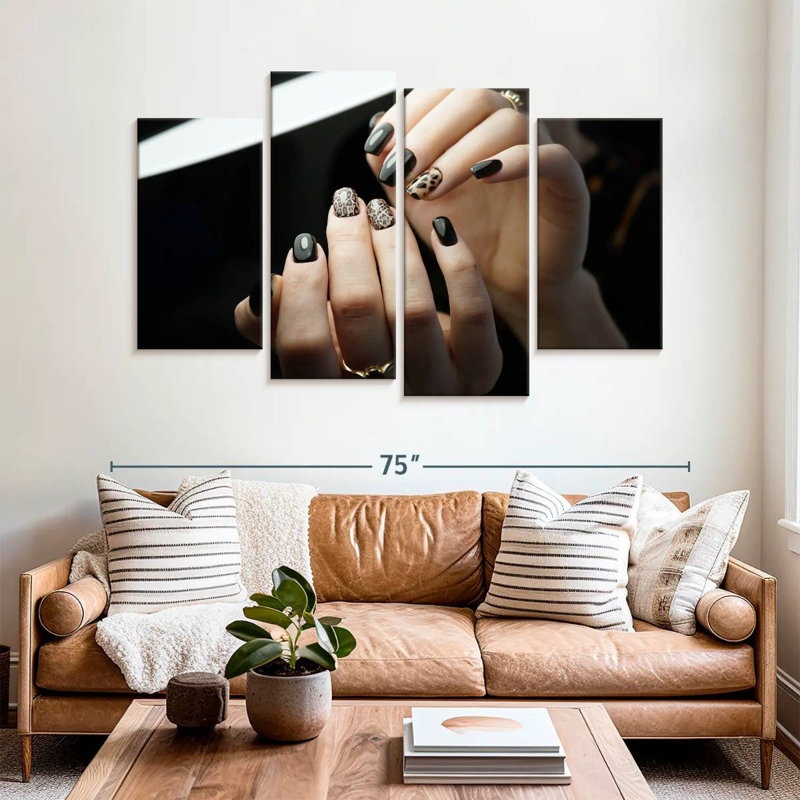 Shuttleworth Animal Print Nails, 42" H x 68" W