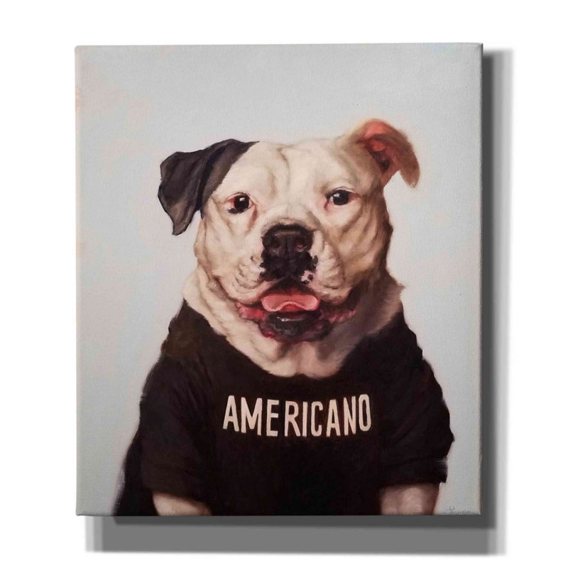 «Americano» par Lucia Heffernan, art mural sur toile, H 30 po x l 26 po x P 1,5 po