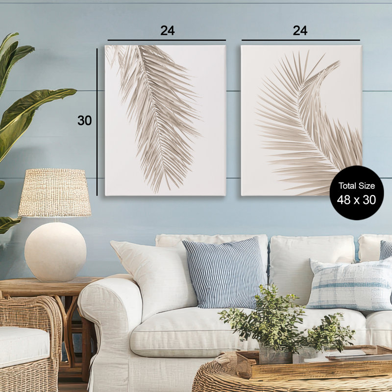 Ensemble de toiles 2 pièces Mute, H 30 po x l 48 po