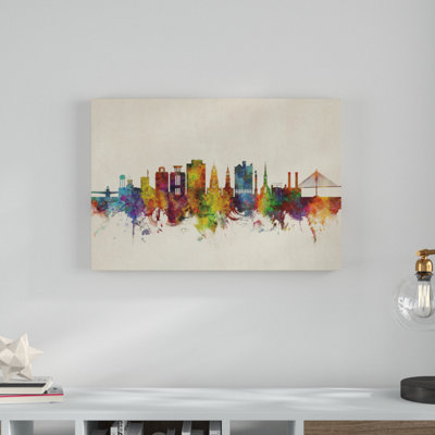 « charleston south caroline horizon », impression sur toile tendue