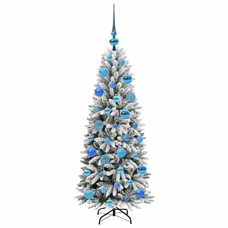 Artificial Christmas Tree with 150 LEDs White, Blue, 3.94' H