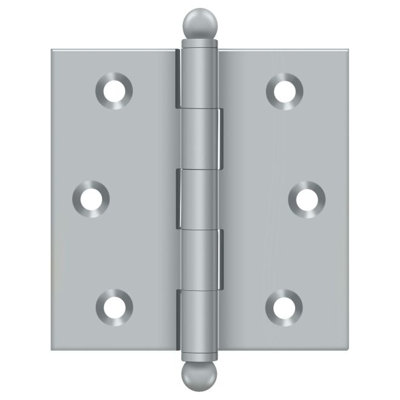 Deltana CH2525U26D 2-1/2" x 2-1/2" Hinge, w/ Ball Tips in Brushed Chrome Pair