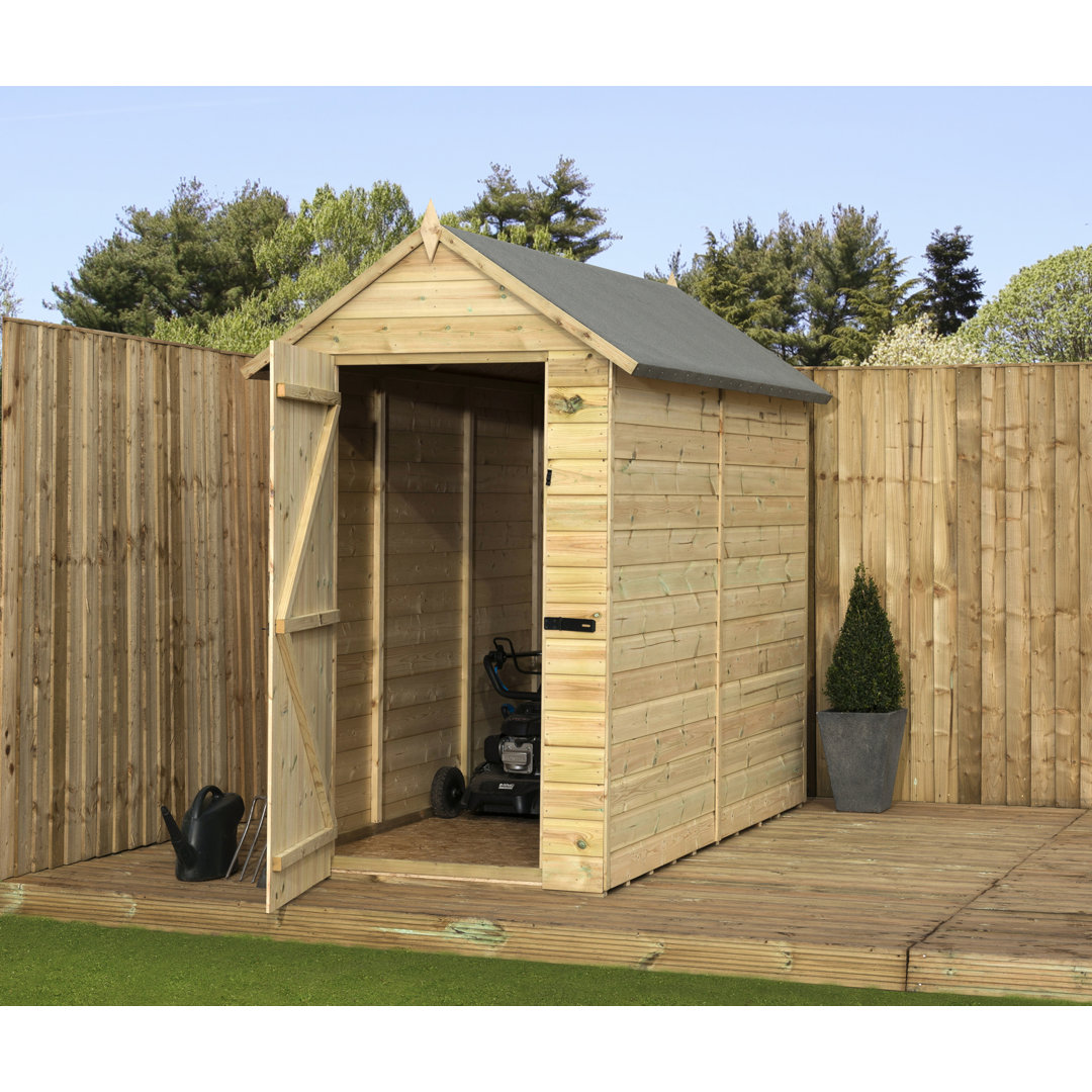 Premier Apex 4 Ft. W x 12 Ft. D Shiplap Wooden Shed