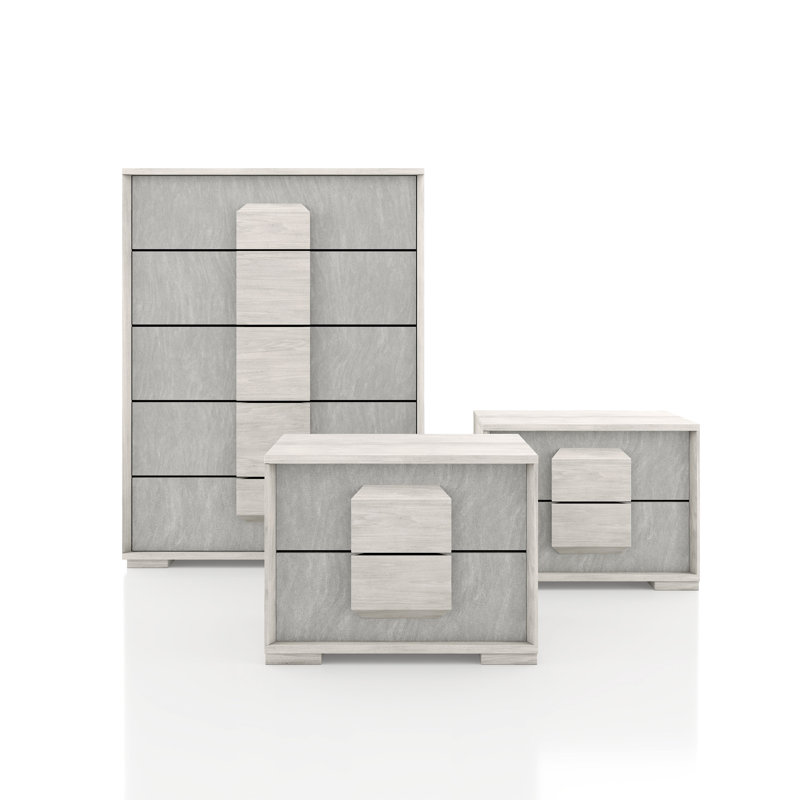 Juin 3-Piece Nightstands And Chest Set