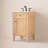 Rivers 21'' Single Bathroom Vanity with Carrara Marble Top-73359960