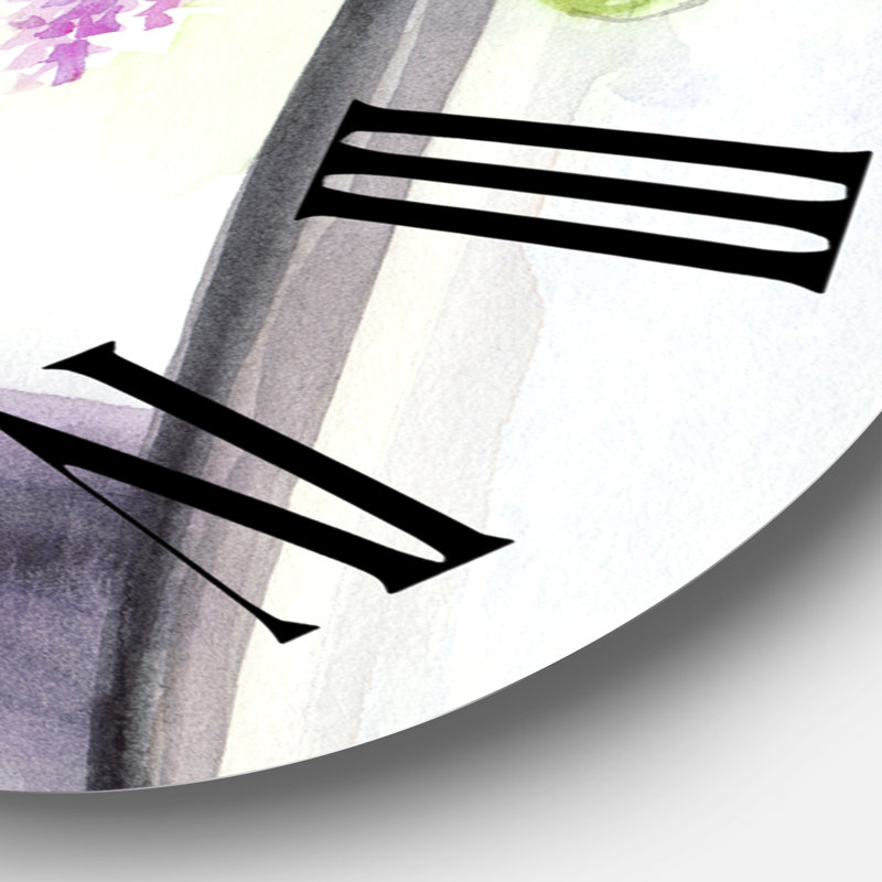 Wisteria Blossom - Horloge murale traditionnelle, Grand