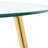 Modern Simple 47.2 " Glass Table, High Quality Tempered Glass Metal Material, Gold-Plated Legs, Suitable For Restaurant Kitchen-712870367-712870353