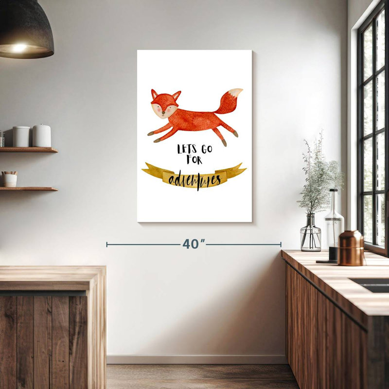 Fox Fox, typographie, H 39 po x l 26 po