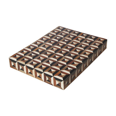 Triangle Marquetry Box-Lg