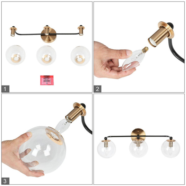 Everly Quinn Mansurah Dimmable Vanity Light & Reviews | Wayfair