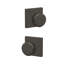 Bowery Double Dummy Knob with Collins Trim-112098050