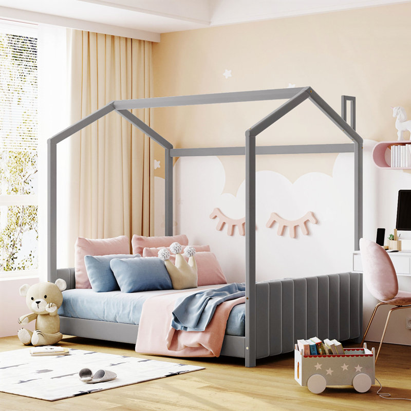 Lit en bois Velvet House, Complète