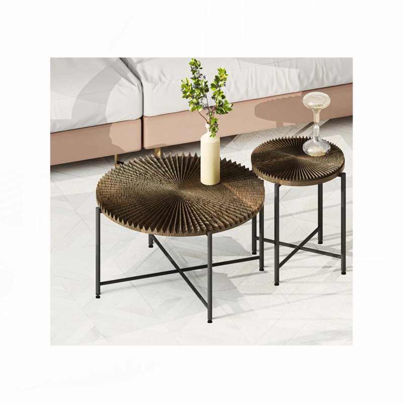 Ensemble 2 pièces tables basses et tables de bout