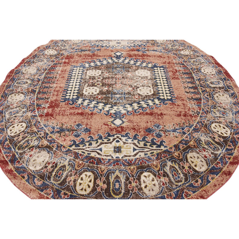 Ulla Oriental Indoor Rug, Round 8'