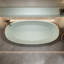 Baignoire de trempage autoportante 63 pouces turquoise, dure et résistante, baignoire non perméable à surface solide de 63 po, conception ergonomique pour un bain relaxant