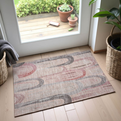 Premium Machine Washable Harjo AMF1588 Geometric Rug