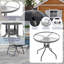 4 - Person Steel Patio Dining Set Round Table-699414687