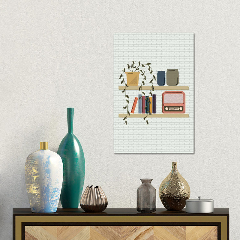 Shelved by Carmen Jabier - Gallery-Wrapped Canvas Giclée on Canvas, No Frame, 30.48 cm H x 45.72 cm W