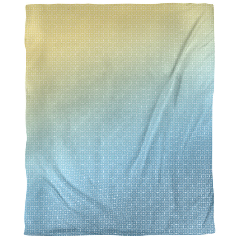 Housse de couette simple Katelyn Elizabeth, Housse de couette pour grand lit, Bleu / Jaune, Microfibre
