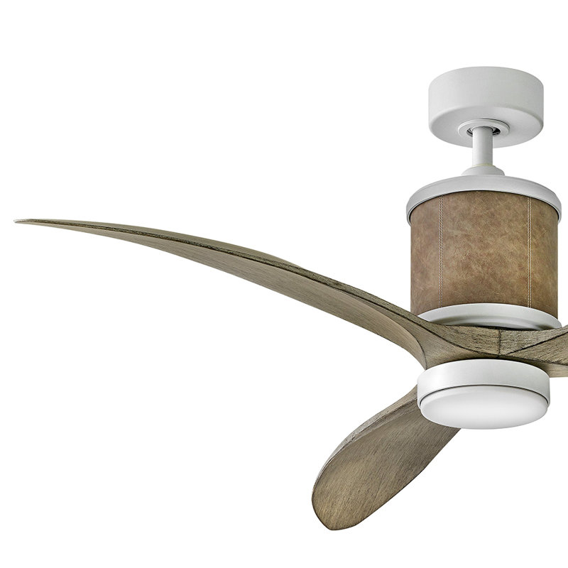 Ventilateur DEL 60 "Merrick, Blanc mat