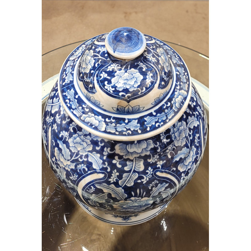 Handmade Porcelain China Ginger Jar