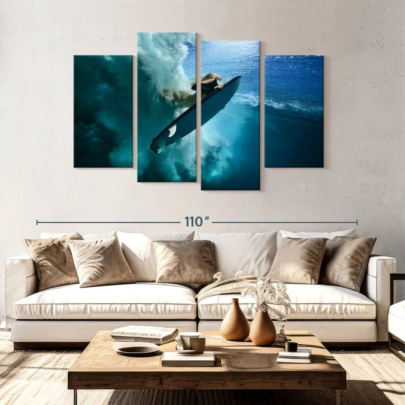 Sireci Surfer Duck Dive, 54" H x 84" W
