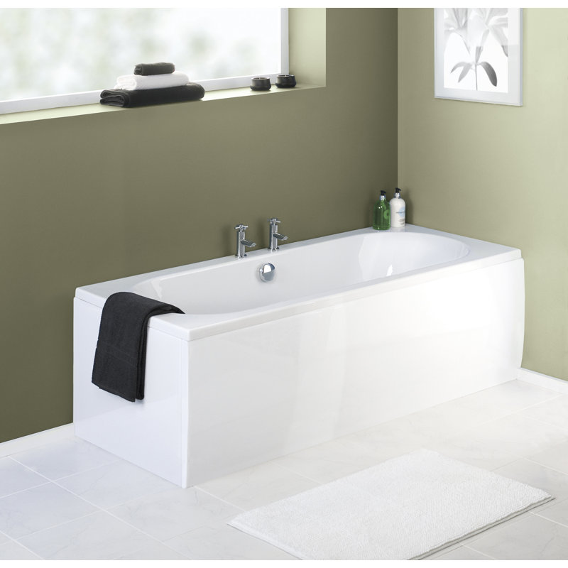 1800mm x 800mm Soaking Acrylic Bathtub, 170" H x 75" W x 40" D