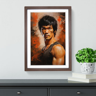 Bruce Lee Digital - Framed Print
