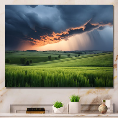 «Storm on Farm Landscape II - Storms», art mural