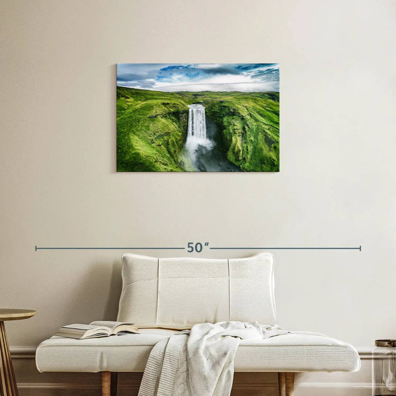 Cascade d'Alvord, Islande, Skogafoss, H 20 po x l 30 po