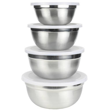  Chef Craft Brushed Mixing Bowl, 8-Quart, Stainless Steel : Home  & Kitchen