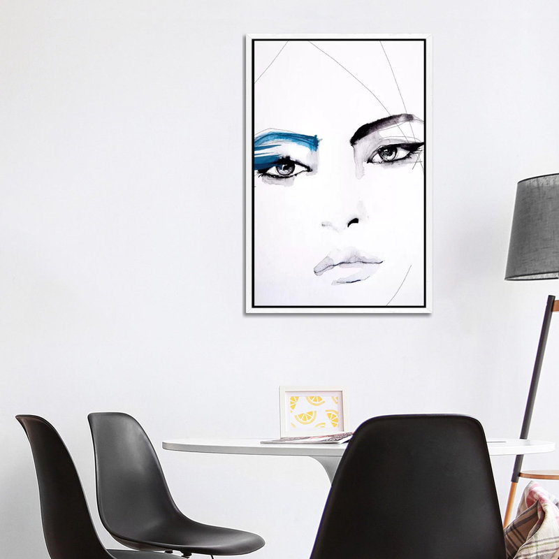 Untitled 1 Piece Painting on Canvas, 101.6 cm H x 66.04 cm W, White Framed Canvas
