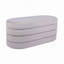 Banc avec rangement en velours